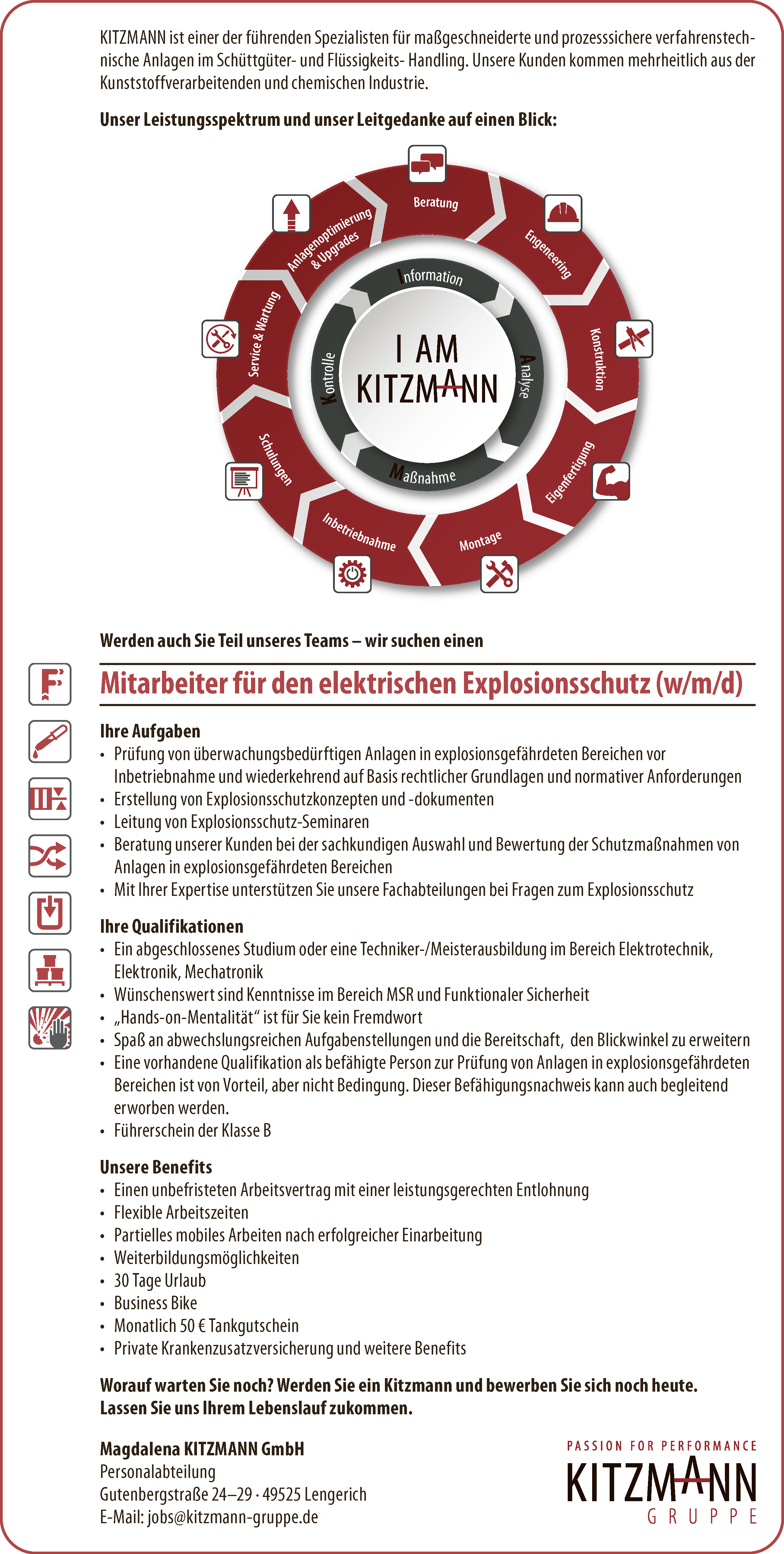 Mitarbeiter für den elektrischen Explosionsschutz (m/w/d) Mitarbeiter für den elektrischen Explosionsschutz (m/w/d)