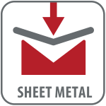 Sheet metal processing icon